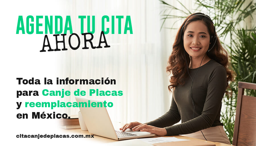 Cita canje de placas AHORA Teléfonos y Cita Online